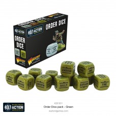 Bolt Action: Orders Dice Pack - Green (WG402616011)