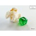 Translucent Mini-hedral Green/white 7-Die Set (CHX20375)