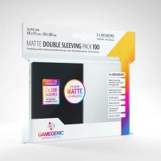 Matte Double Sleeving Pack clear/black (GGS10110ML)