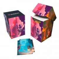 Bloomburrow Season Lands: Mountain (Summer) 100+ Deck Box Red for Magic: The Gathering (UP38529)